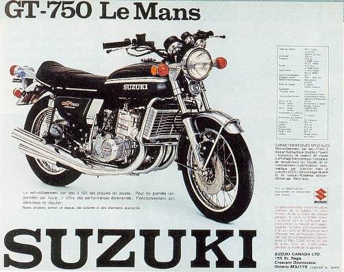 Antique Motorcycles: Suzuki GT 750 - ManSpace Magazine